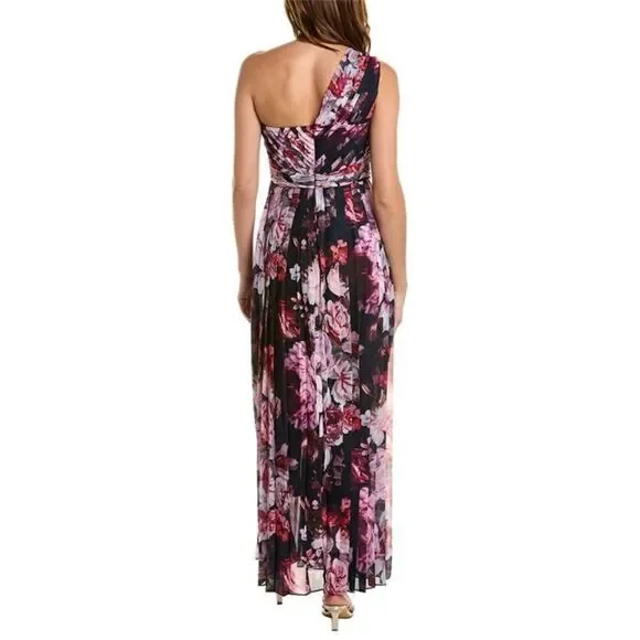 Kay Unger Layla Women's Floral Print Walk Thru Jumpsuit size 4